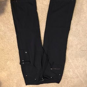 Boyfriend black pants. 8 short.